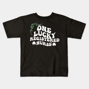 One Lucky Registered Nurse , St Patrick's Day Kids T-Shirt